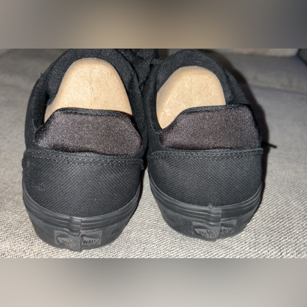 Vans Black Low-Top Canvas Sneakers - Picture 4 of 7
